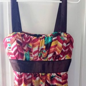 Colorful baby doll top